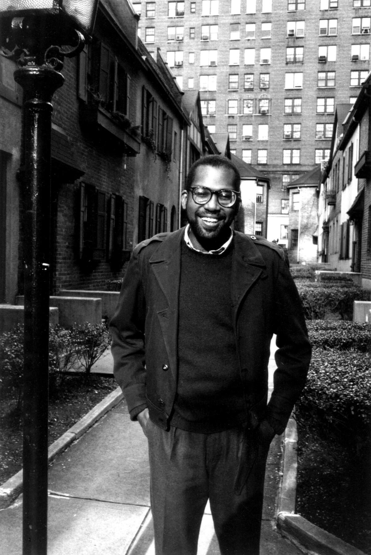 black and white photo of a dapper man