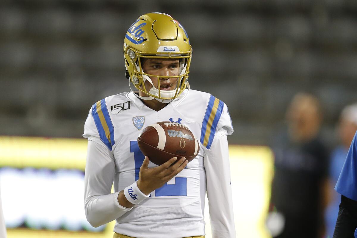 UCLA quarterback Austin Burton likely will start against Oregon State on Saturday.