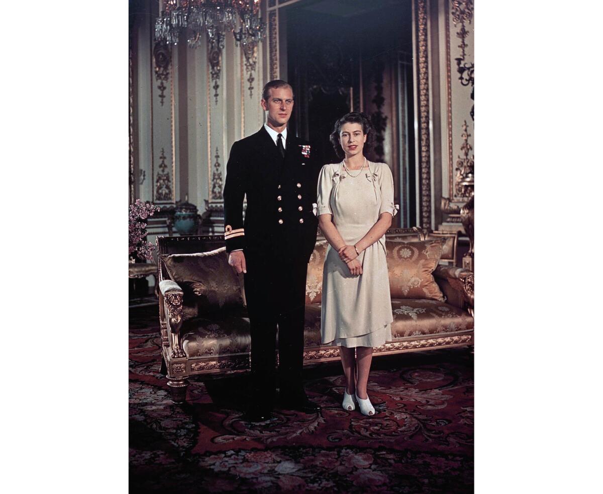 September 1947: Portrait of Princess Elizabeth and Lt. Philip Mountbatten.