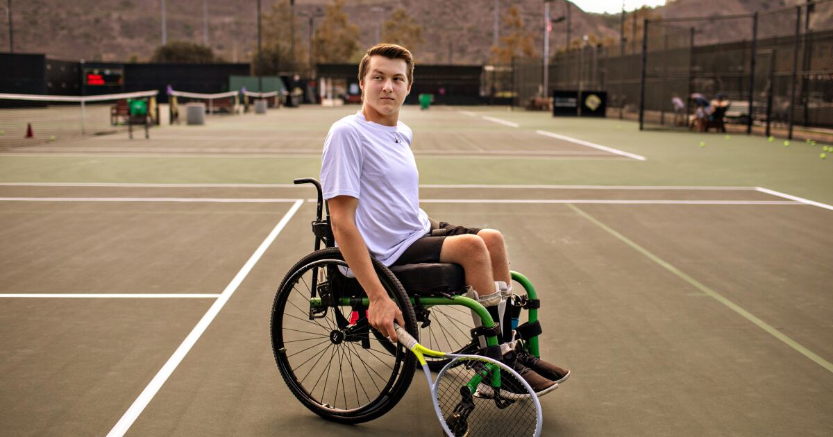 ‘Don’t hate yourself’: Landon Sachs overcomes family tragedy to find joy in adaptive tennis