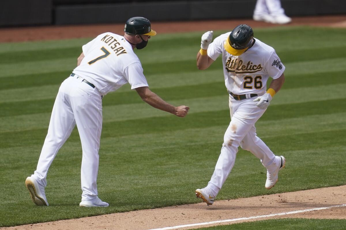 Oakland A's place Mark Canha on 10-day injured list with left hip strain -  Athletics Nation