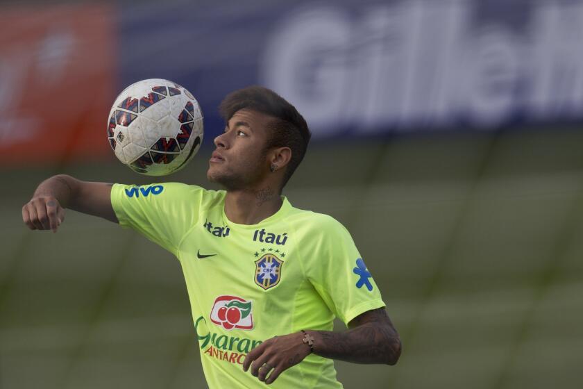 Neymar, atacante brasileño.
