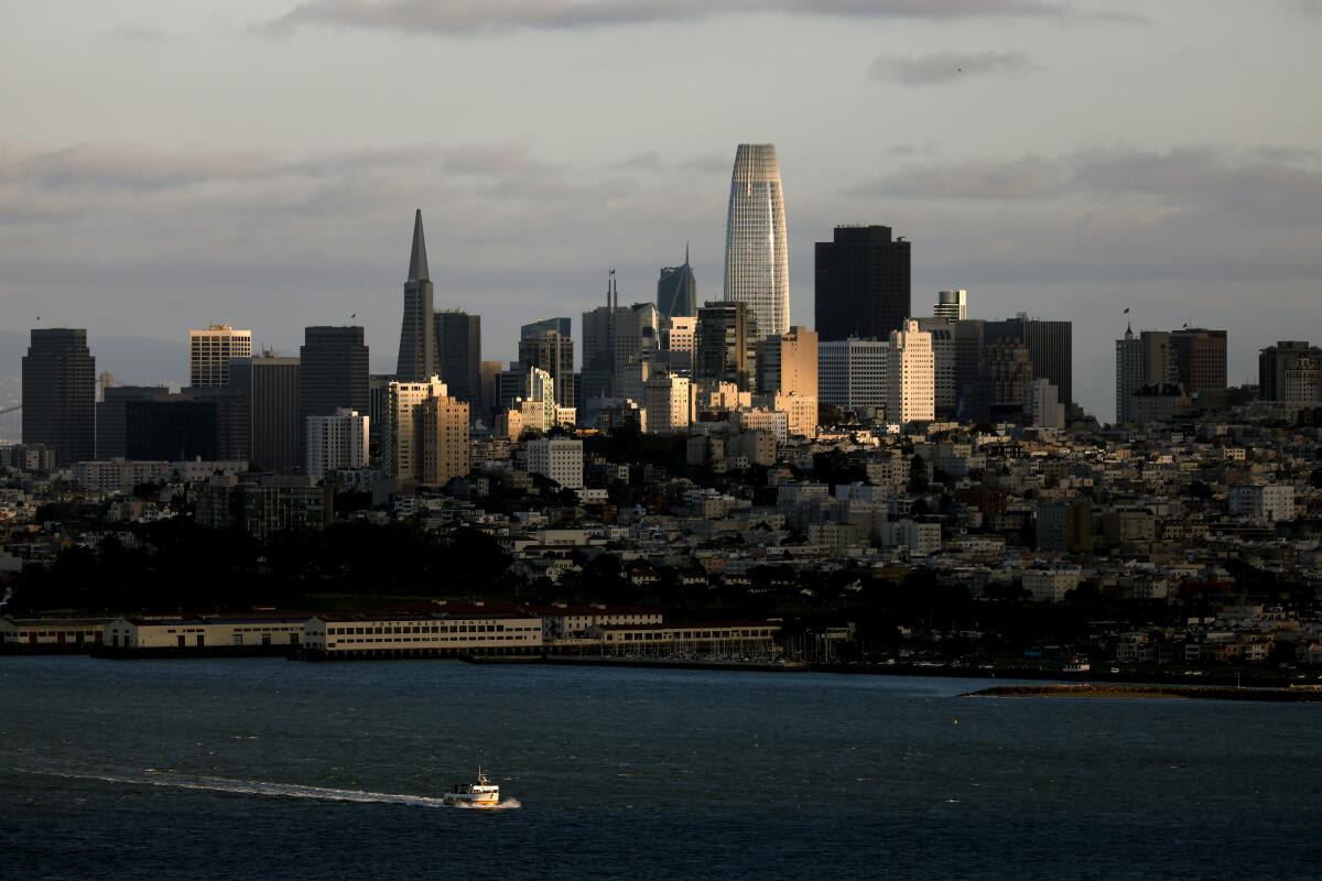 San Francisco skyline is shown