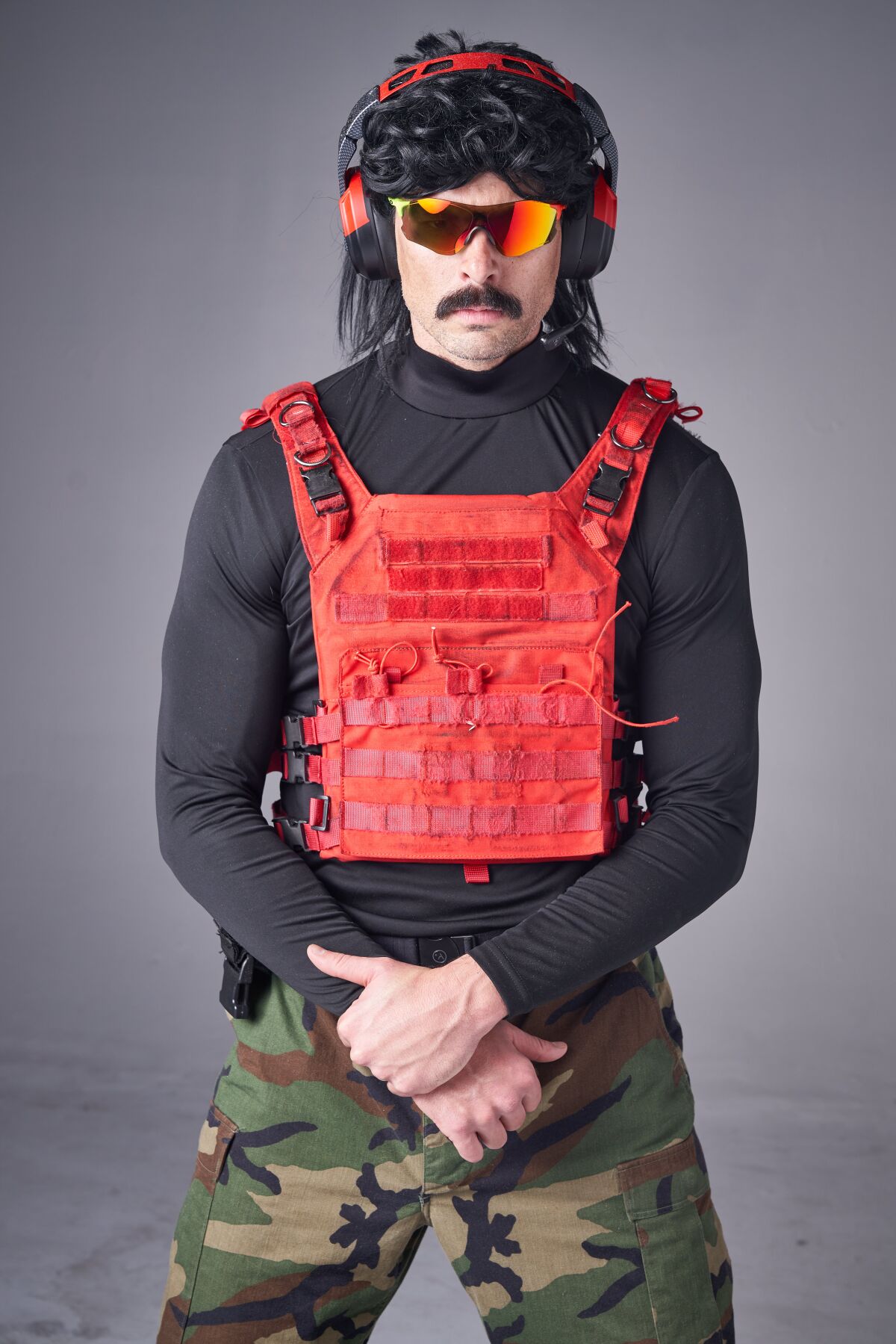 Guy "Dr Disrespect" Beahm is 6-foot, 8-inches tall, wears a mullet, headphones and sunglasses while he streams to his 4 million Twitch followers.