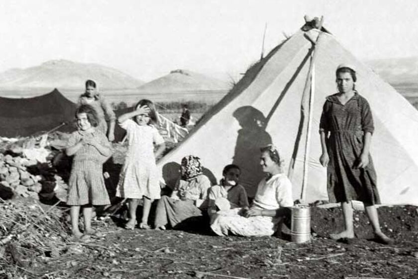 Early settlers in Anjar, Lebanon, after the genocide of Armenians in what is now Turkey.