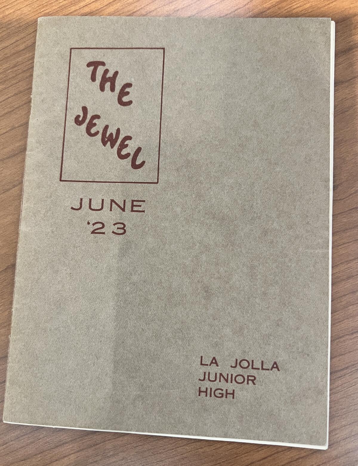 La Jolla High School's first yearbook, "The Jewel," published in June 1923, lists 14 students in 10th grade. 