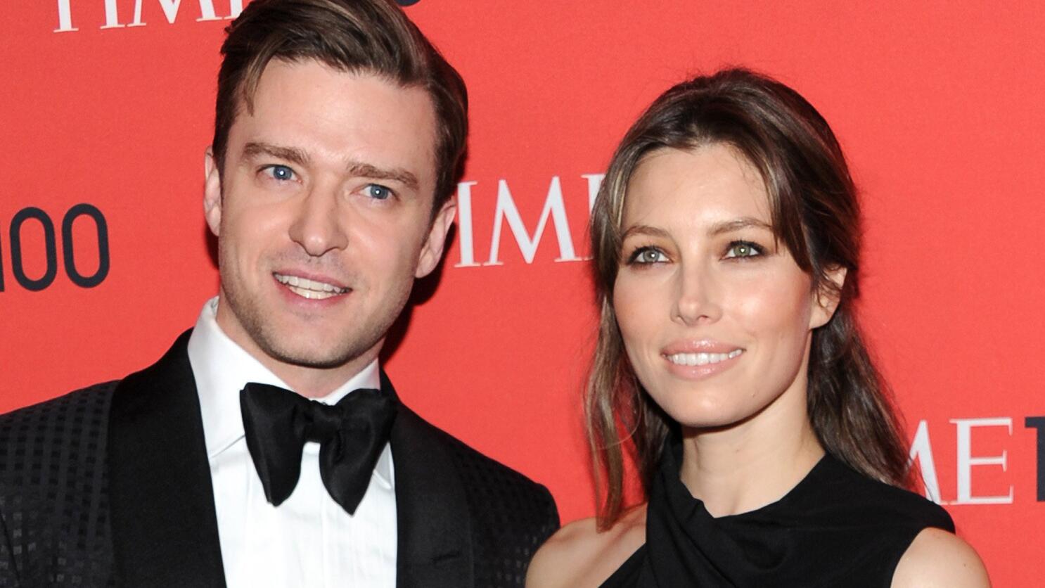 Justin Timberlake and wife Jessica Biel look worlds apart during