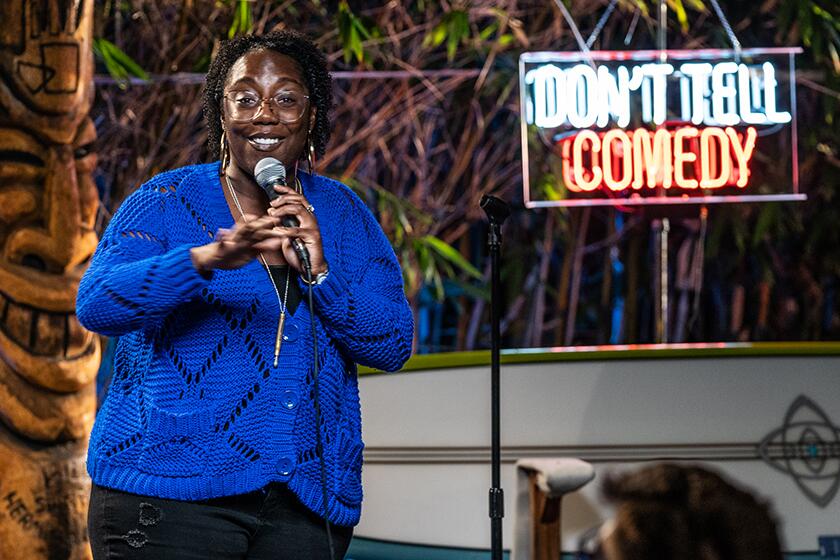 Felicia Folkes performs at Don't Tell Comedy