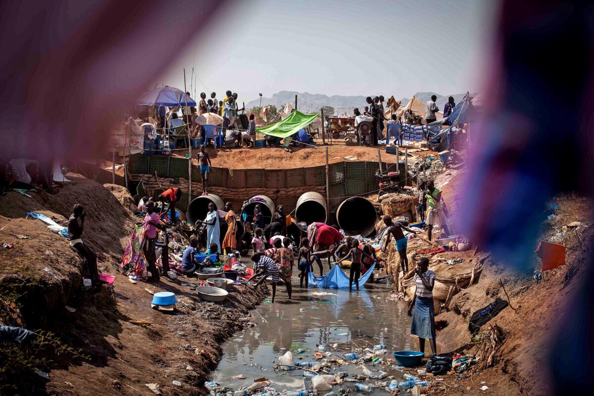A United Nations peacekeeping base in Juba, South Sudan's capital, is home to thousands displaced by ethnic fighting.