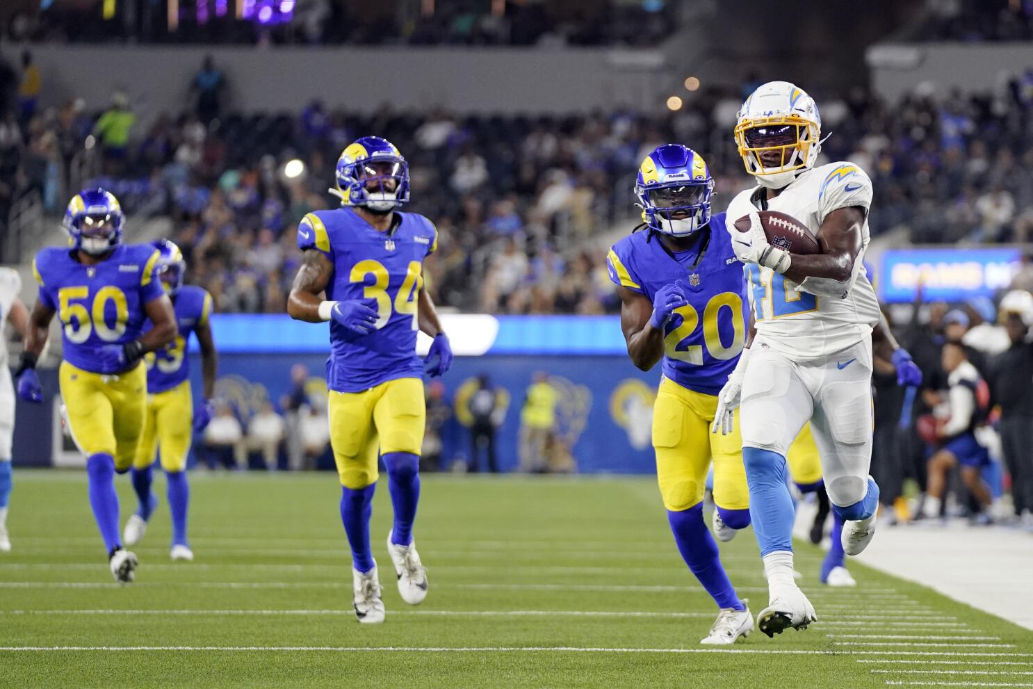 Chargers vs. Rams Recap: Rookies take charge in 34-17 victory