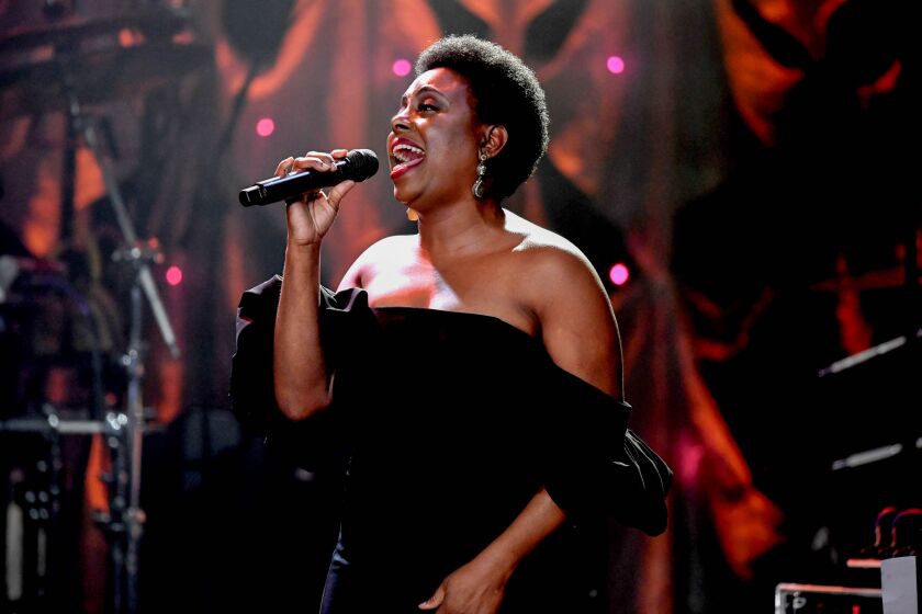 Ledisi performs onstage during the Pre-Grammy Gala in 2019.