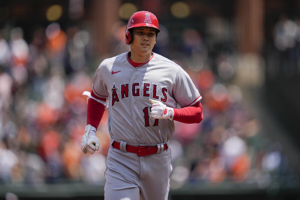 Ohtani, Trout homer to help Angels to 6-5 victory over Orioles - The San  Diego Union-Tribune