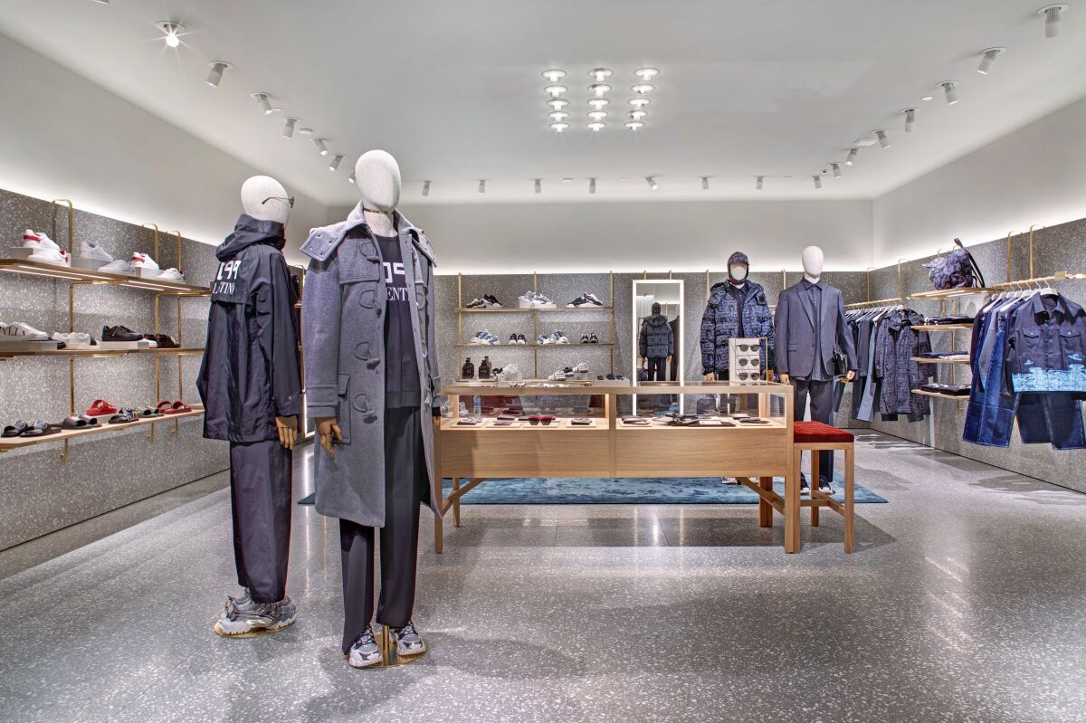 Valentino reopens its O.C. store with big focus on menswear - Los ...