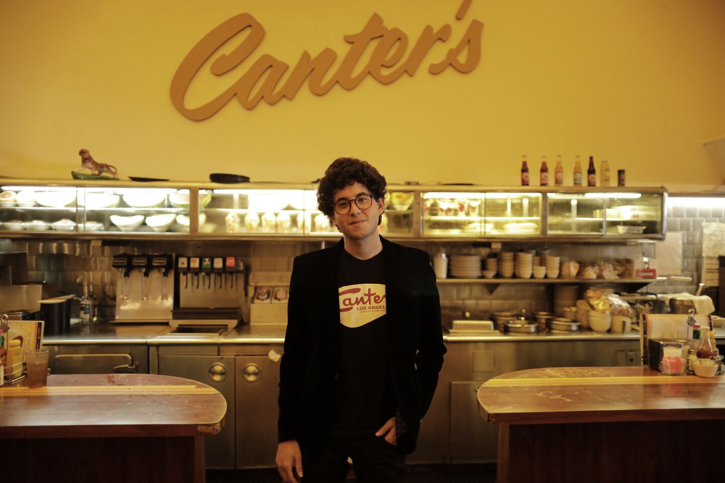 Alex Canter pauses at his family's restaurant, an L.A. institution.