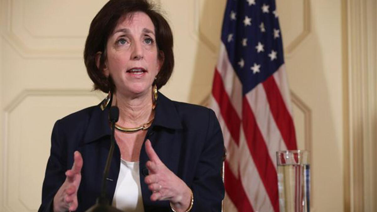 Roberta Jacobson, assistant secretary of State for Western Hemisphere Affairs, answers reporters' questions in English and Spanish during a news conference in Havana in January. She led a U.S. delegation in meetings with Cuba that could restore diplomatic ties between the two countries.