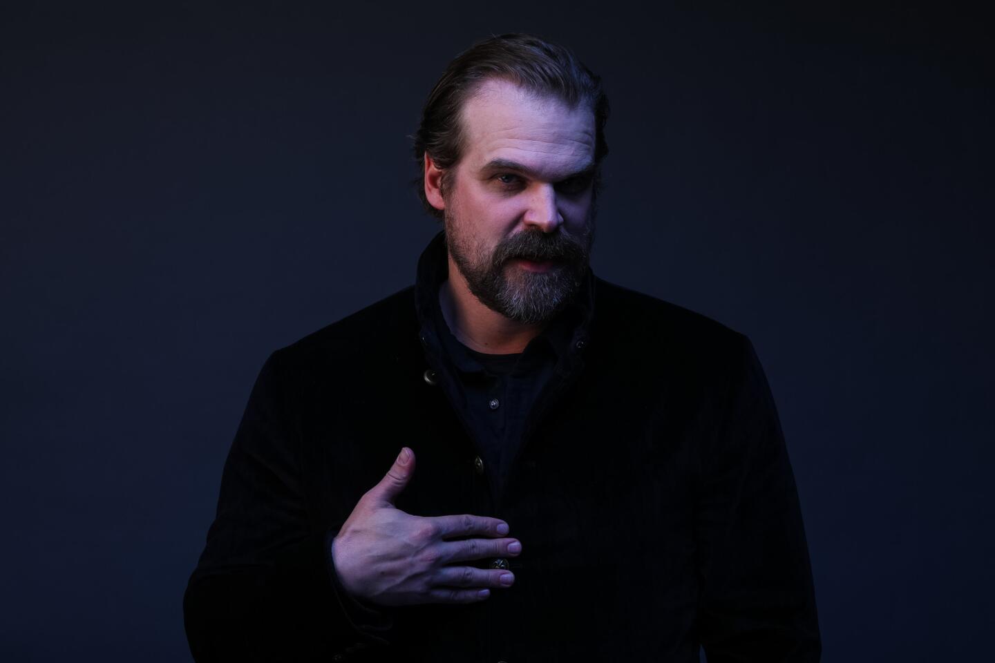 David Harbour, from the Netflix show "Stranger Things," photographed during PaleyFest, at the Dolby Theatre in Hollywood on March 25, 2018.