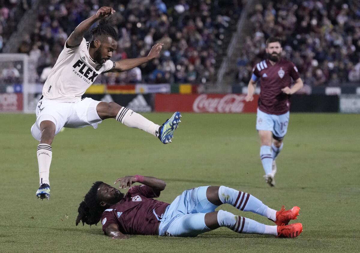El delantero de Los Angeles FC Raheem Edwards