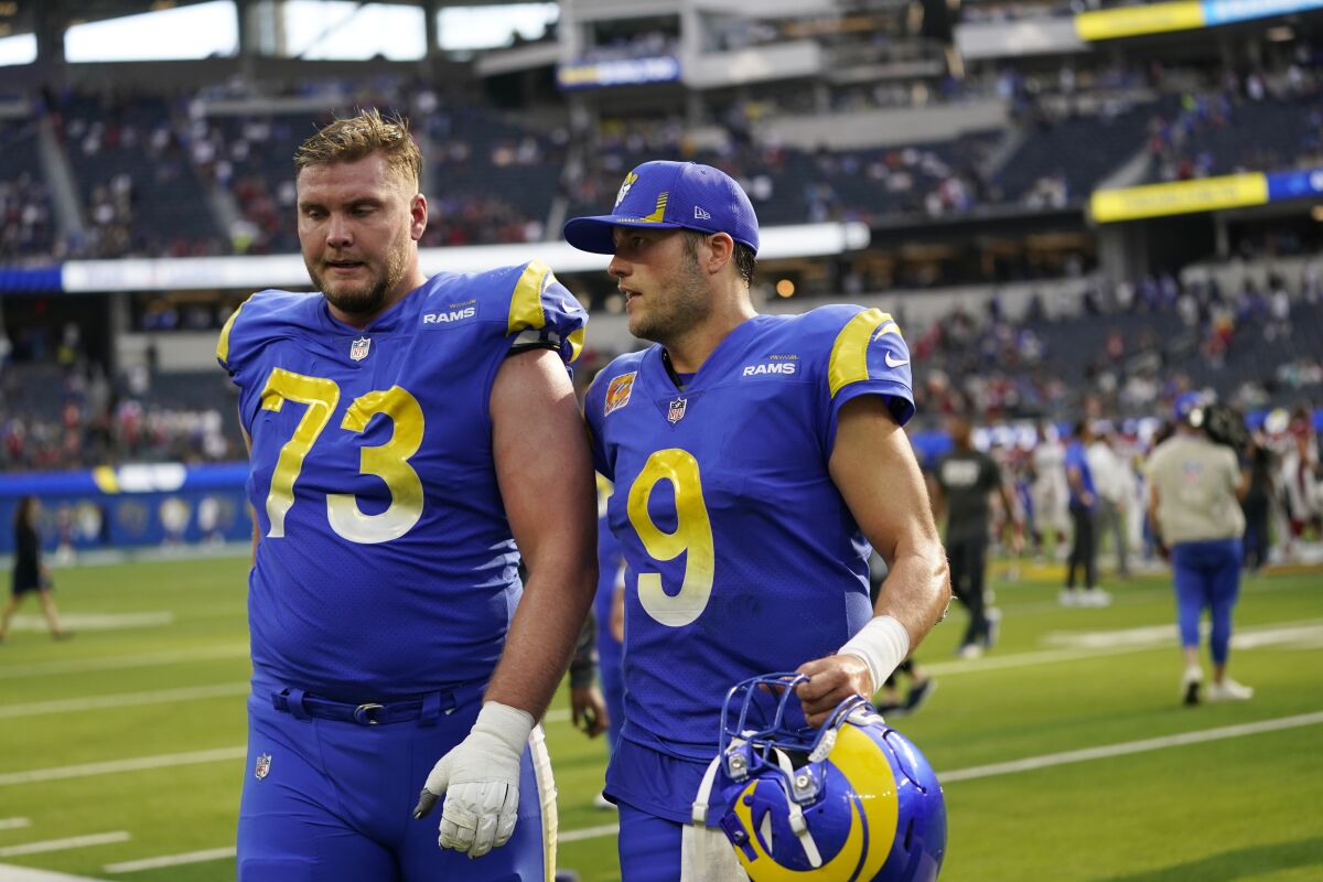 Rams grateful David Edwards communicated concussion symptoms - Los ...