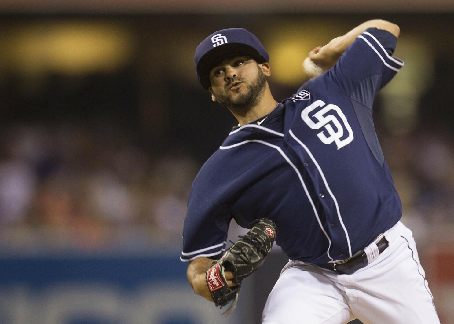 Padres' Alex Torres becomes first player to wear protective hat