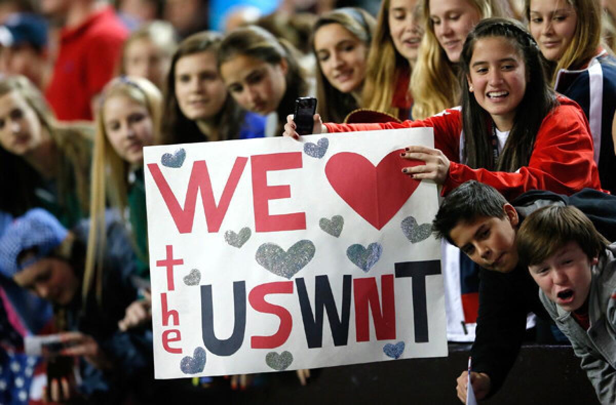 Fans of the U.S. women's soccer team had plenty to cheer about during an 8-0 victory over Russia in an exhibition game last month in Atlanta.