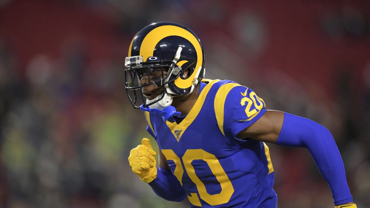 Rams cornerback Jalen Ramsey reported to camp last week despite a contract extension being unsettled.