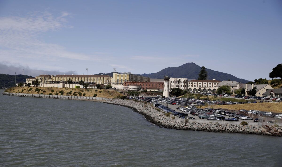 The San Quentin State Prison, which houses the 729 men on California death row. There are 21 women on death row at the Central California Women's Facility near Chowchilla.