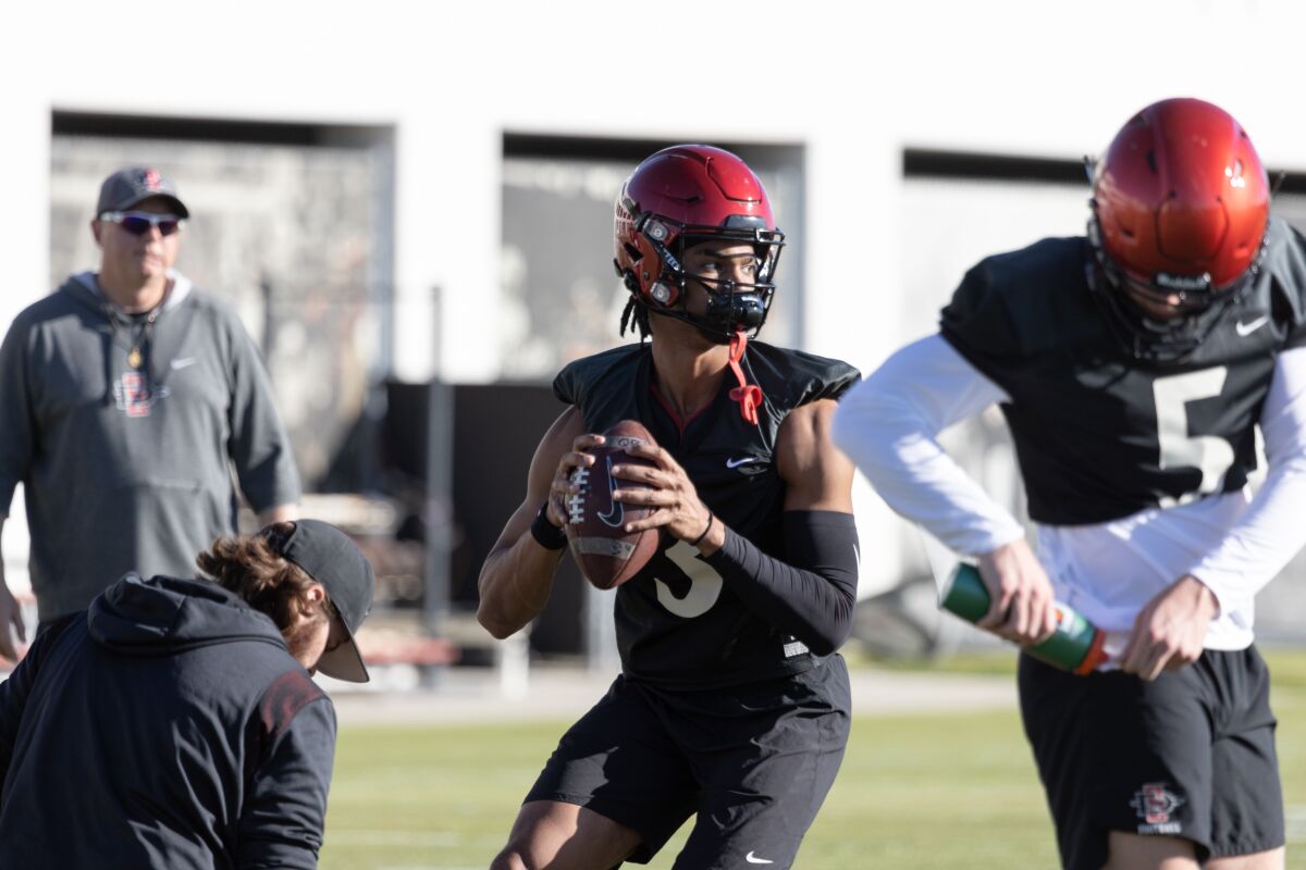 Redshirt freshman QB Will Haskell (3) was pulled after three plays at Utah after coming in for injured Braxton Burmeister.
