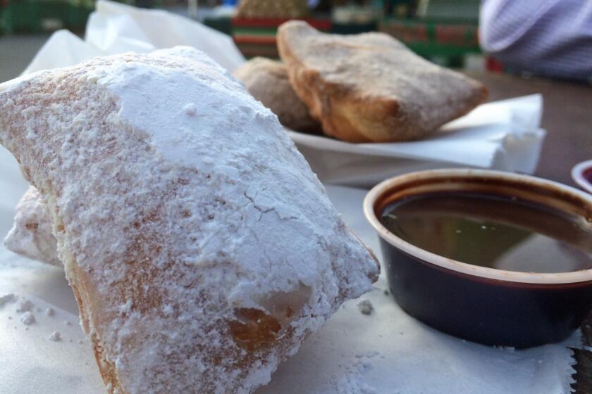 Powdered sugar beignets from the Beignet truck.