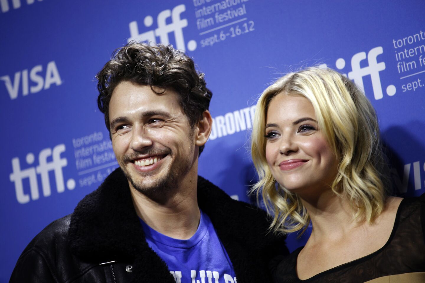 James Franco and Ashley Benson play Alien and Brit in "Spring Breakers," which premiered at the Toronto International Film Festival.