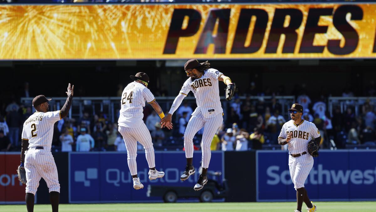 D. Mountain tops the Padres as Dodgers score early and often