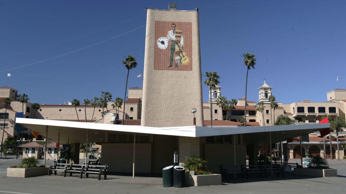 The iconic Don Diego clock tower at the Del Mar Fairgrounds.