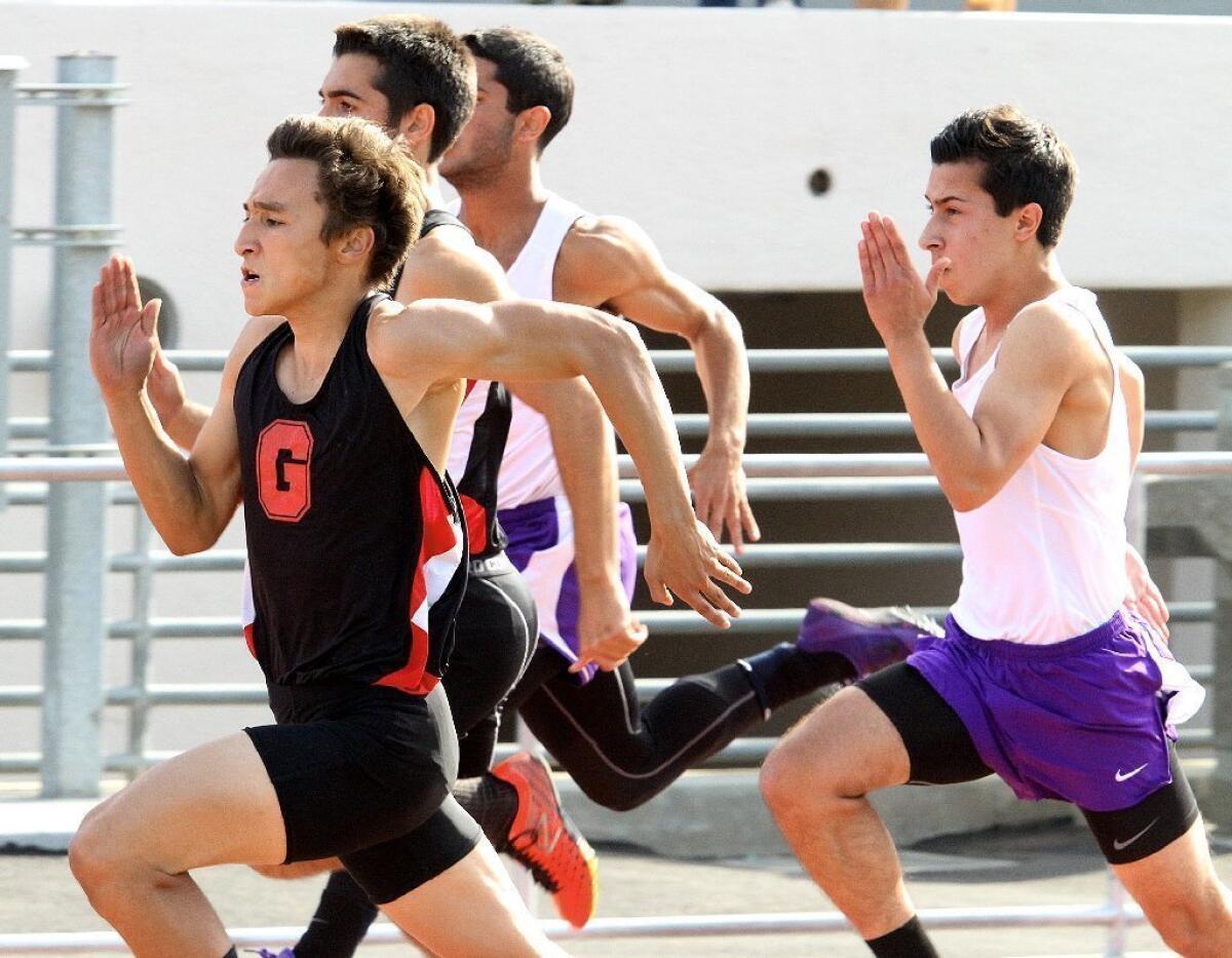 Glendale High track and field ran past Hoover on Wednesday, April 23, 2014.