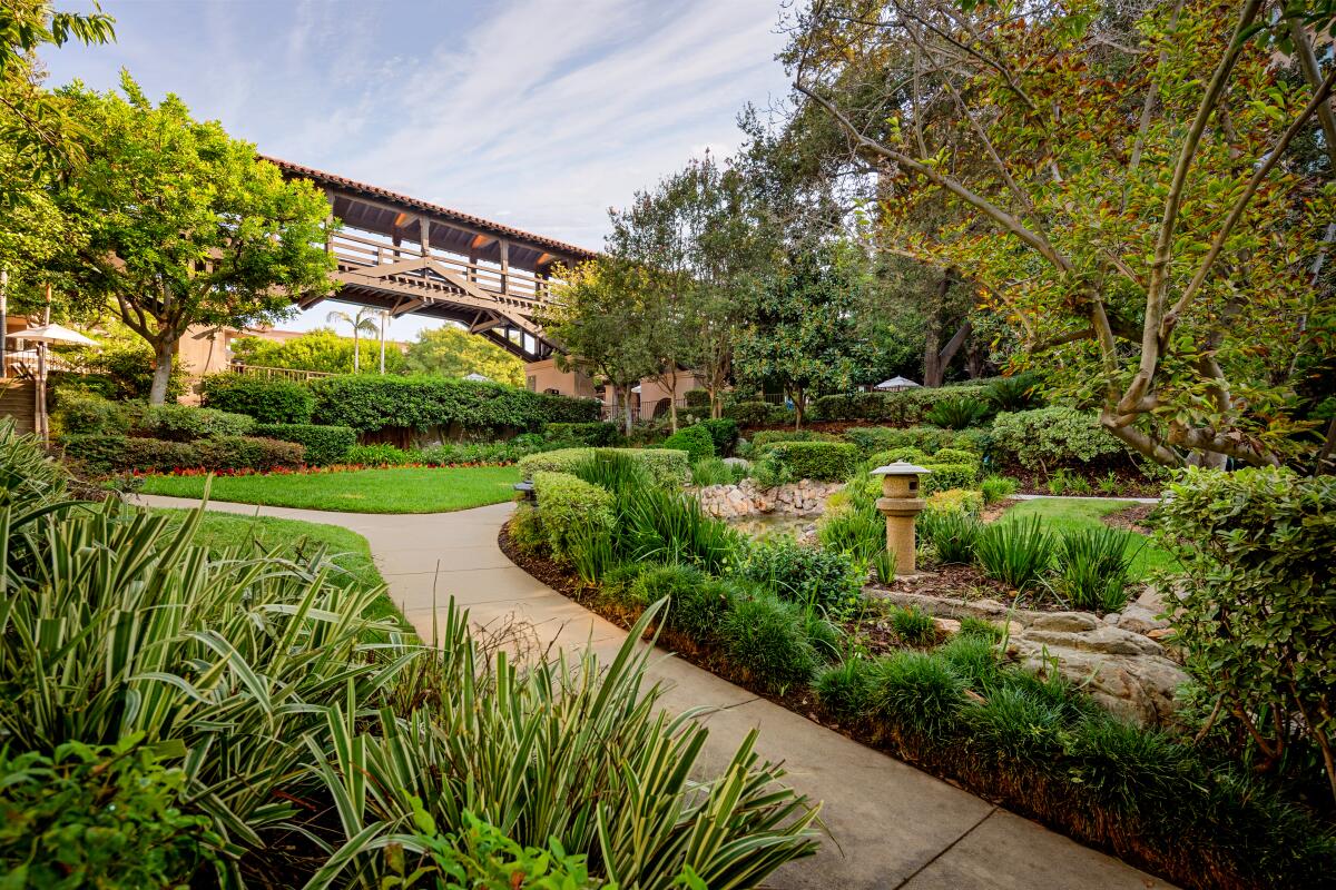 The Picture Bridge from the grounds of the Langham Huntington in Pasadena.