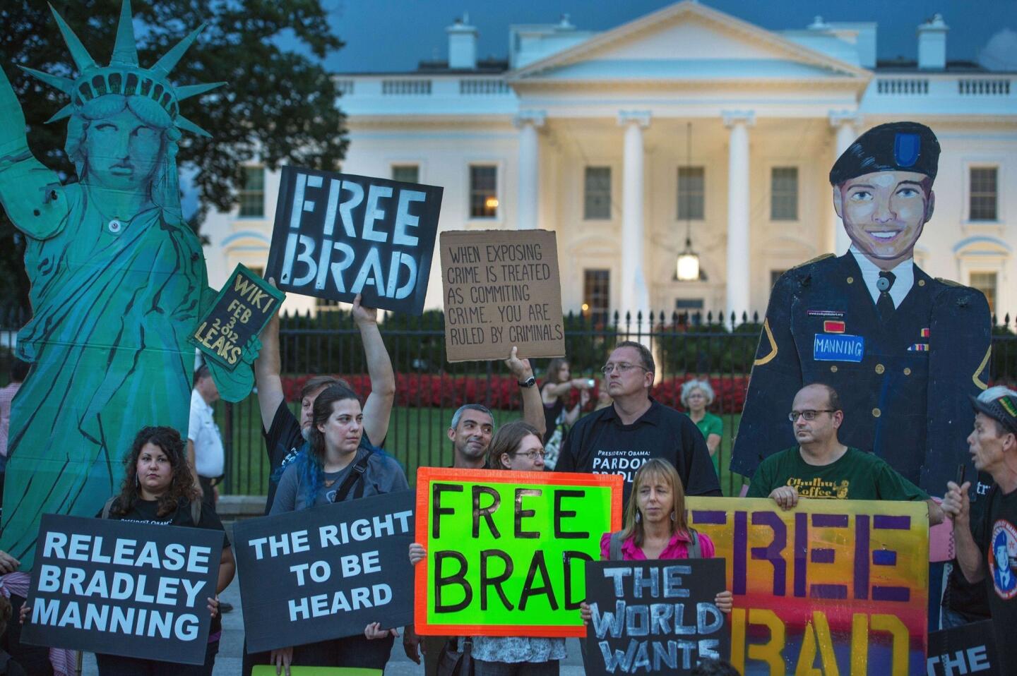 Pro-Manning protest