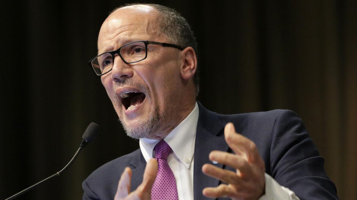 Tom Perez, chairman of the Democratic National Committee, has the difficult task of trying to oversee a primary process with more than 20 candidates while avoiding the controversies that dogged the party in 2016.