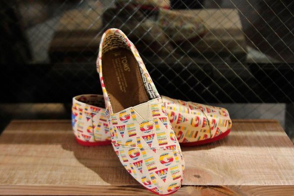 New pairs of Toms shoes will be given to children in 35 states and access to eye care will be provided to children in three states.
