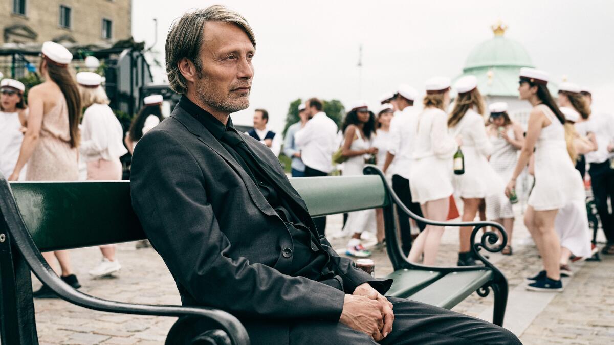 Mads Mikkelsen in a scene from Thomas Vinterberg's "Another Round."