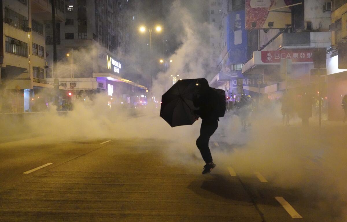Hong Kong New Year Protests
