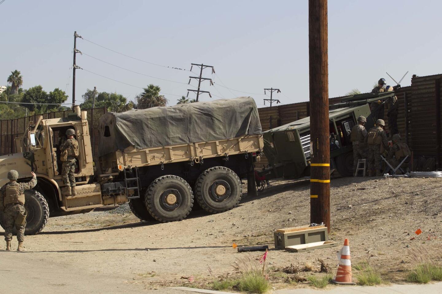 Militares en la frontera