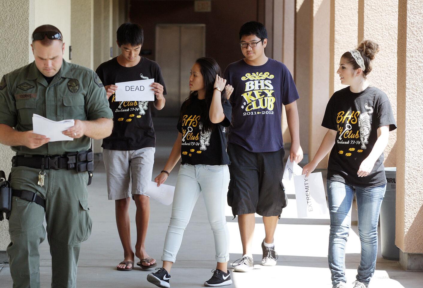 Photo Gallery: Burbank Police and Fire run gunman scenarios at Burbank High School