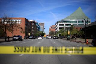 LOUISVILLE, KY - APRIL 10: Crime scene tape cordons off a street as law enforcement officers respond to an active shooter near the Old National Bank building on April 10, 2023 in Louisville, Kentucky. According to initial reports, there are multiple casualties but the shooter is no longer a threat. (Photo by Luke Sharrett/Getty Images)