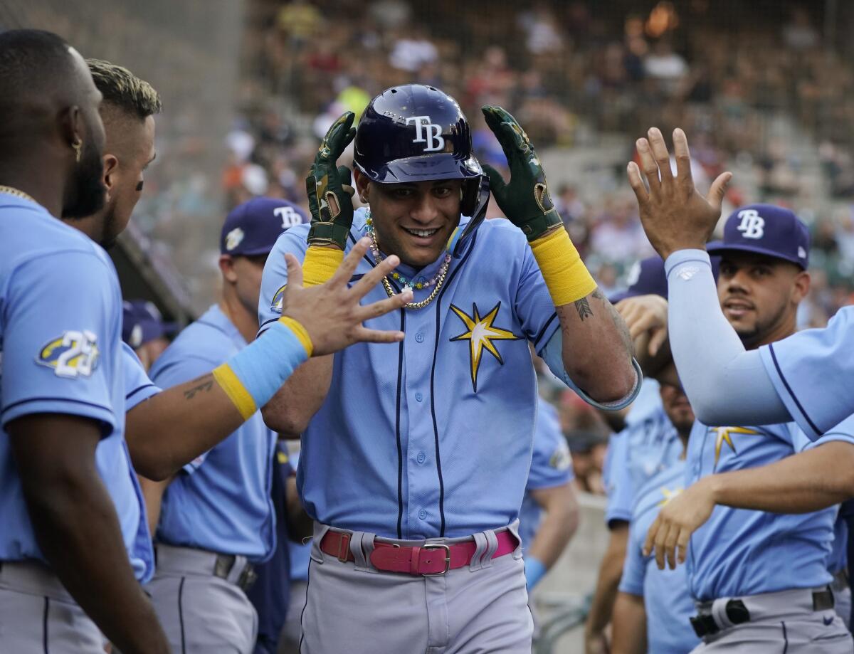 Jose Siri homers and drives in 3 runs to help Rays rout Tigers 8-0 - The  San Diego Union-Tribune