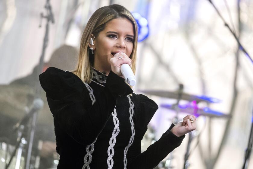 Maren Morris performs on NBC's "Today" show at Rockefeller Plaza on Friday, March 8, 2019, in New York. (Photo by Charles Sykes/Invision/AP)