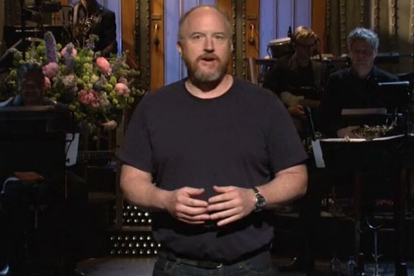 Comedian Louis C.K. hosted "Saturday Night Live" for the third time.