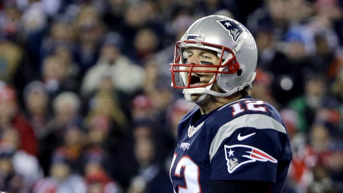 Patriots quarterback Tom Brady is one win from playing for his fifth Super Bowl title.