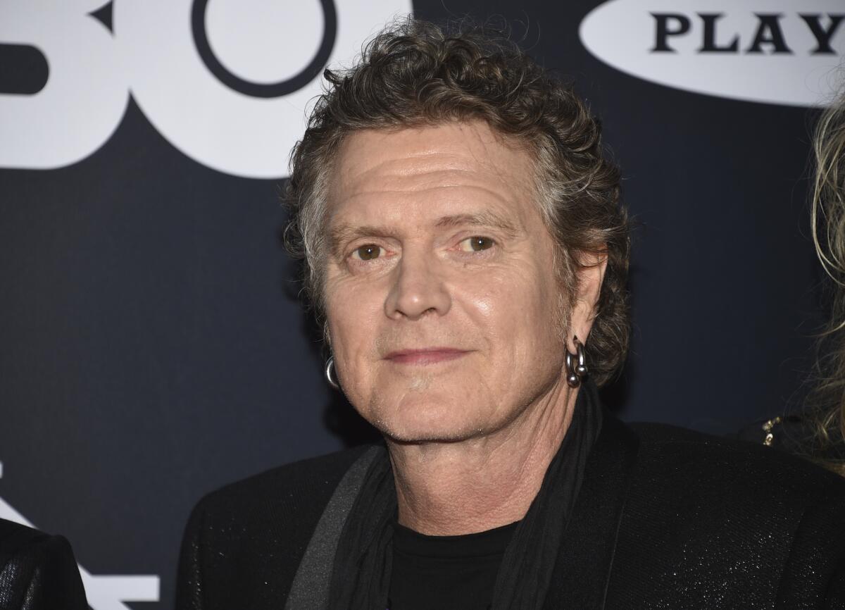 FILE - Rick Allen, of Def Leppard, arrives at the Rock & Roll Hall of Fame induction ceremony at the Barclays Center on March 29, 2019, in New York. Allen says he was blindsided by an attack on him outside a South Florida hotel following a concert earlier this year. “I heard a couple of steps and then I just saw this [flash] and the next thing I knew was I was on the ground,” Allen, 59, told ABC's “Good Morning America” in an interview broadcast Monday, May 22, 2023. “I landed on my backside… hit my head on the pavement.” (Photo by Evan Agostini/Invision/AP, File)