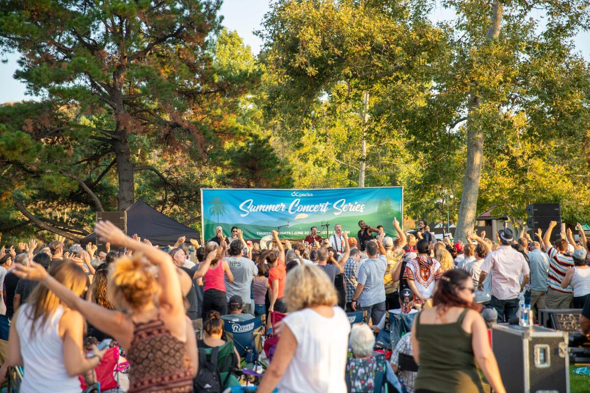 Orange County residents attend OC Parks Summer Concert series in 2019.