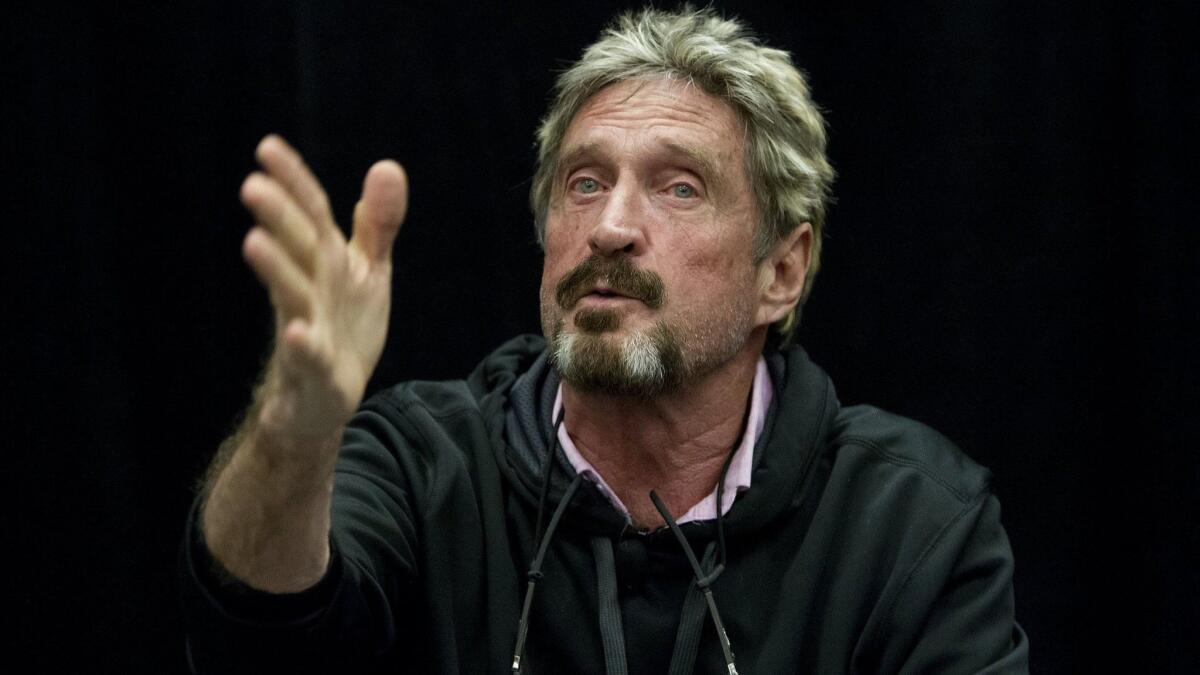 Antivirus software pioneer John McAfee has long been an initial coin offering promoter-for-hire. But he said this month that he has quit recommending the offerings.
