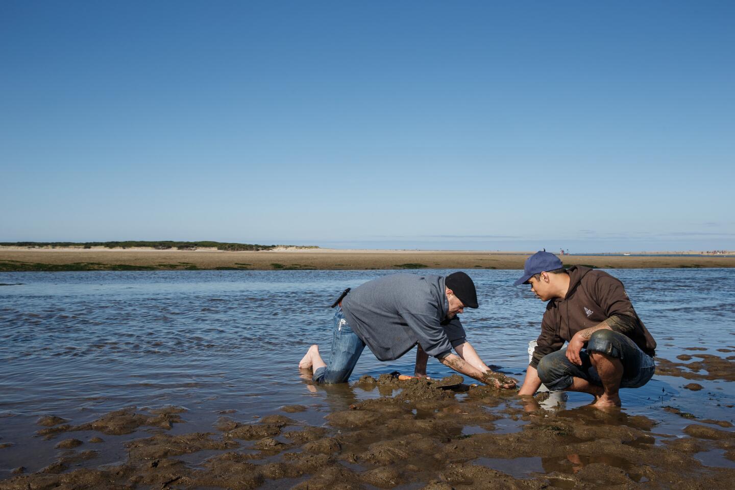 Clamming and crabbing in Oregon