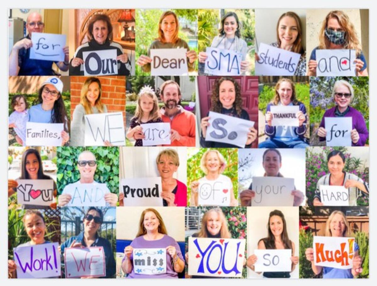 In anticipation of the Easter holiday break, Stella Maris Academy teachers and staff created this electronic greeting card for both students and parents to congratulate them for adjusting to remote learning.